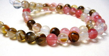 6 mm Cherry Tiger Quarz Strang